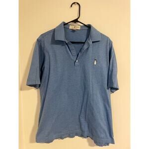 Vintage Fairway & Greene Polo Shirt Blue Golf Shirt 100% cotton McArthur logo-S